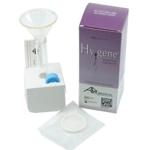 Apex - Hy-Gene - 30 Ack - Medical - Seminal Fluid Collection Kit 15 Ml Polystyrene / Polyurethane Condom Vial Sterile
