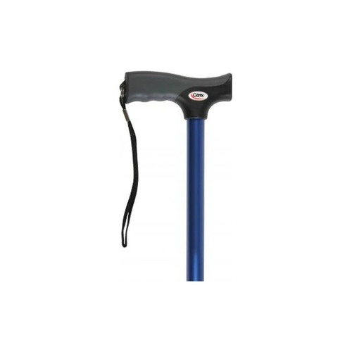 Apex - Soft Grip - Fga52100 0000 - T - Handle Cane Aluminum 31 To 40 Inch Height Metallic Blue