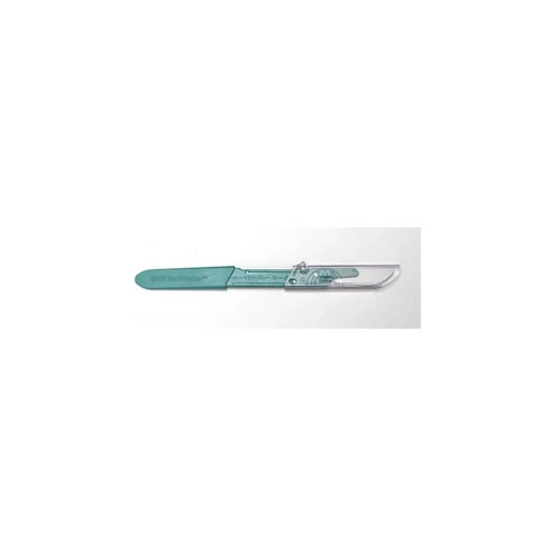 Aspen - 372622 - Safety Scalpel Bard - Parkertm Conventional No 22 Stainless Steel / Plastic Nonslip Grip Handle With Centimeter Scale Sterile Disposable