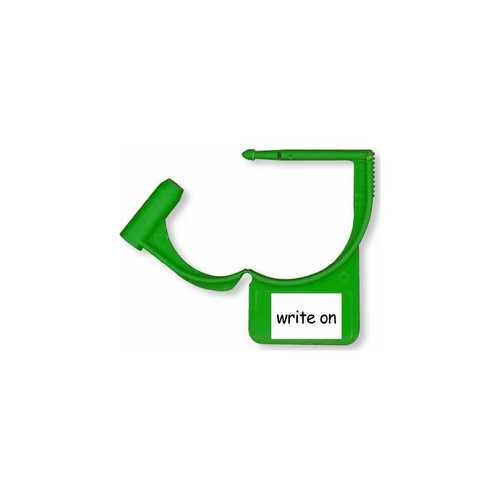 Aspen - Colortrack - 251006Bbg - Products - Tamper Evident Locking Tag Snap - Lock Green Plastic