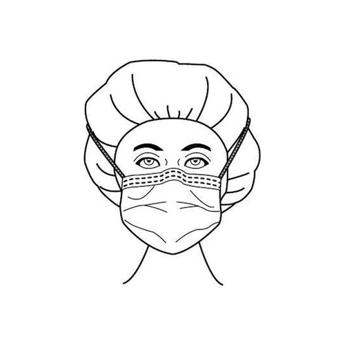 Aspen - Fog Shield - 65-3320 - Products - Mask Anti - Foam Pleated Tie Closure One Size Fits Most Green Nonsterile Not Rated Adult
