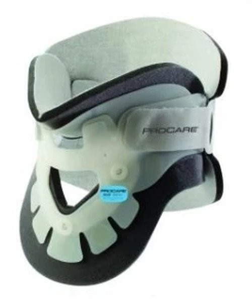 Djo Djorthopedics - Procare - 79-83365 - Transitional 172 Rigid Cervical Collar With Replacement Pads Preformed Adult Regular Two - Piece / Trachea Opening 3 Inch Height 13 To 22 Neck Circumference