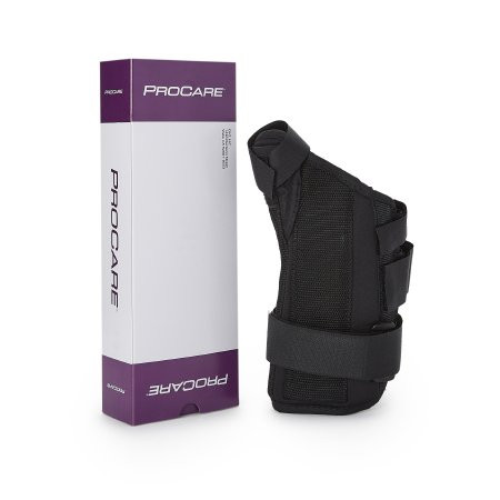 Djo Djorthopedics - Procare - 79-87315 - Comfortform Wrist Brace With Abducted Thumb Aluminum / Foam Spandex Plastic Left Hand Black Medium
