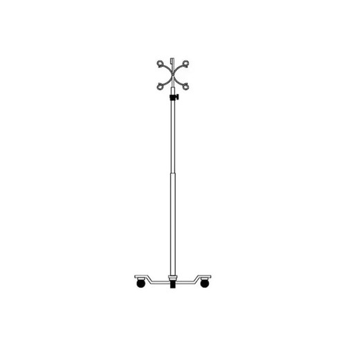 B. Braun - B Medical - N7514 - Iv Pole 5Hook 4Leg Ss