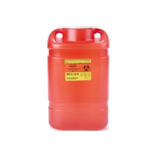 Bd Becton Dickinson - 305477 - Sharps Container Red Base 18 H X 7 - 1/2 W 10 - D Inch Vertical Entry 5 Gallon