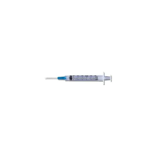 Bd Becton Dickinson - 309582 - 3Cc 25G 1 1/2 Syringe With Det Needle, Luer - Lok, 100