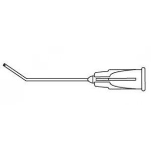Beaver - Visitec - 585040 - International Bishop - Harmon Irrigation Cannula 19 Gauge 40 Angled Dome Shaped Extra Smooth Tip