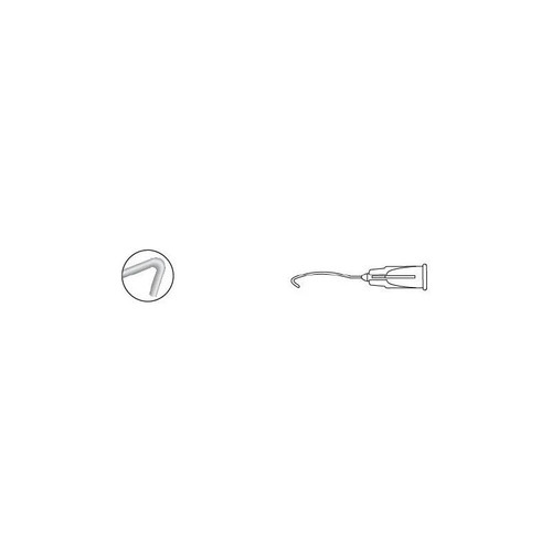 Beaver - Visitec - 585191 - International - Hydroexpression Cannula 27 Gauge 30 Angled J Shaped Tip