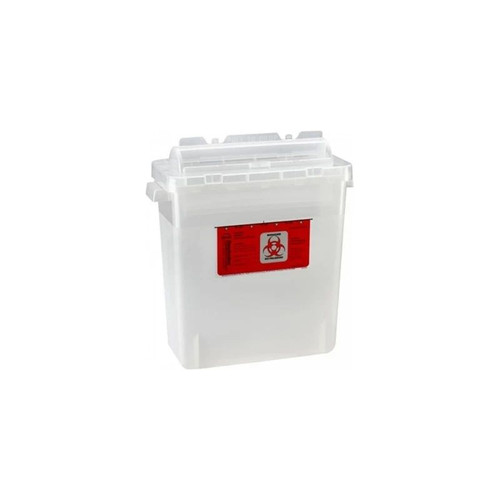 Bemis Healthcare - Sentinel - 175 020 - Sharps Container Translucent Base 10 H X 5 - 1/4 W 11 D Inch Horizontal Entry 1.25 Gallon