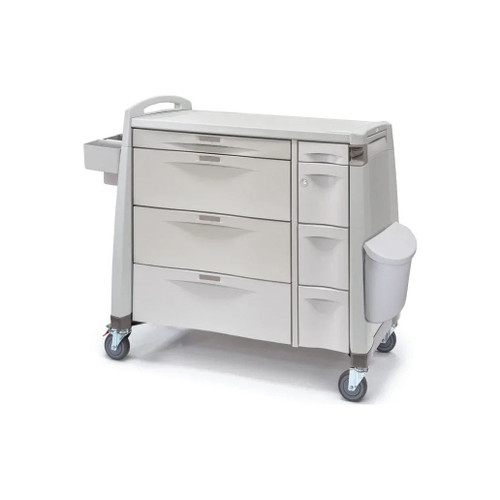 Capsa Healthcare - Ac Series - Ve5Ap-C-Wa-D601-U103 - Medication Cart Steel White Ash