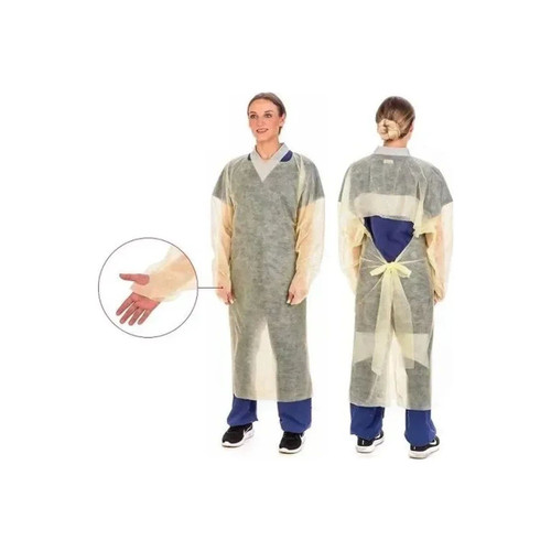 Cardinal Health - 1110Pg - Gown, Iso Univ W/Thumbhooks Ylw