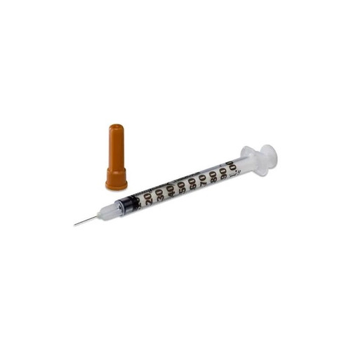 Cardinal Health - 1180100555 - Monoject Softpack Regular Tip Tuberculin Syringe, 1 Ml, Tip, Single Use, Sterile.