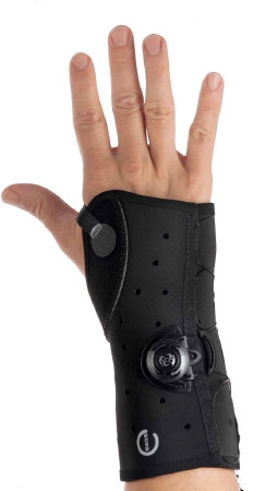 Djo Djorthopedics - Exos - 221-22-1111 - Wrist Brace With Boa Thermoformable Polymer / Nylon Right Hand Black 2X - Small