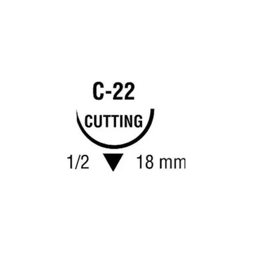 Cardinal Health - Covidien - Ss733 - Medtronic / Suture, Reverse Cutting, Needle C - 22, Circle