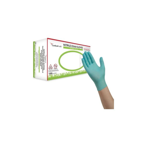 Cardinal Health - Esteem Stretch - 8854Nxsb - Exam Glove X - Small Nonsterile Nitrile Standard Cuff Length Textured Fingertips Teal Chemo Tested