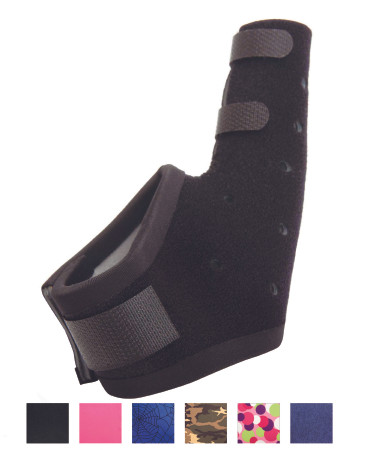 Djo Djorthopedics - Exos - 211-61-1111 - Extended Short Thumb Spica Brace Adult Large Hook And Loop Strap Closure Left Hand Black