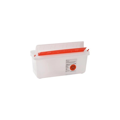 Cardinal Health - In-Room - 85121 - Sharps Container Translucent Base 11 H X 10 - 3/4 W 4 - D Inch Horizontal Entry 1.25 Gallon