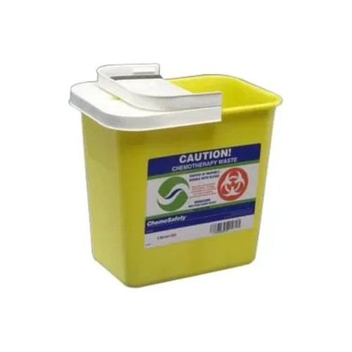 Cardinal Health - Medtronic - 8931 - Kendall - Sharpsafety Chemotherapy Containers With Hinged Lid