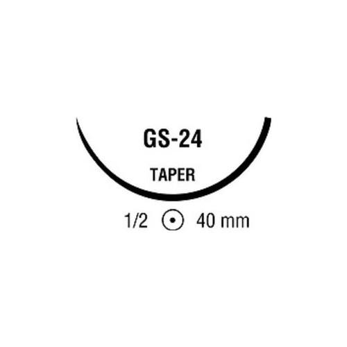 Cardinal Health - Polysorb - Cl-914 - Absorbable Suture With Needle Polyester Gs - 24 1/2 Circle Taper Point Size 0 Braided