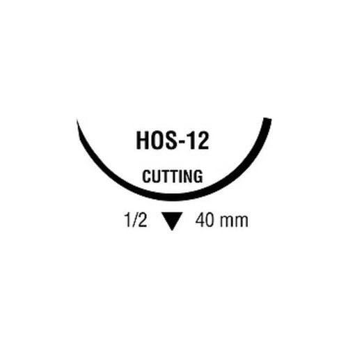 Cardinal Health - Ti-Cron - 88863026-71 - Nonabsorbable Suture With Needle Polyester Hos - 12 1/2 Circle Reverse Cutting Size 1 Braided