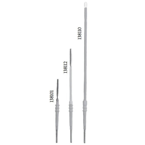 Con-Med - 138104 - Flat Blade Electrode With Extended Insulation Hex Hub 40 - Cs