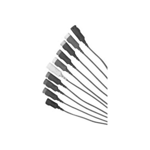 Con-Med - D Series - Dl36-03Ii - Leadwire 36 Inch, White, Red, Black, 3 - Leads, Grabber Style For Shielded Safety Cables