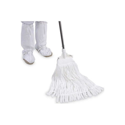 Contec - Elmop3 - Edgeless Cleanroom Wet String Mop Head Looped - End White Polyester Disposable