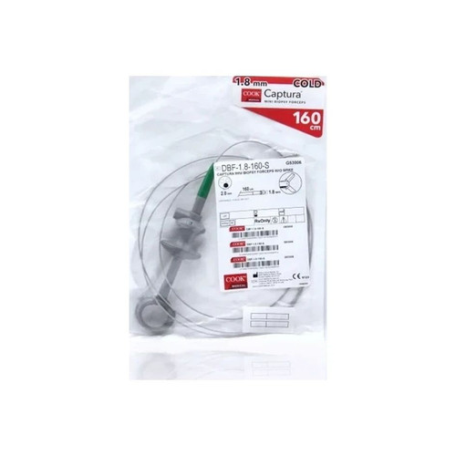 Cook Medical - Captura - G53006 - Biopsy Forceps 160 Cm Length Surgical Grade Stainless Steel 1.8 Mm Diameter Serrated Edge Cups