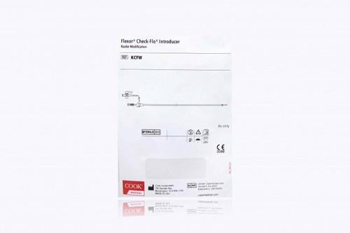 Cook Medical - Flexor Raabe - G36393 - Guiding Sheath Introducer 9 Fr X 3.2 Mm Id 55 Cm Length For Up To .038 Inch Diameter Guidewire