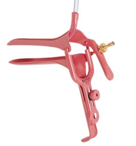 Cooper Surgical - Euro-Med - F205 - Electrosurgical Vaginal Speculum Graves Nonsterile Grade Coated Stainless Steel Medium Double Blade Duckbill With Pse Tube Reusable Without Light Source Capability
