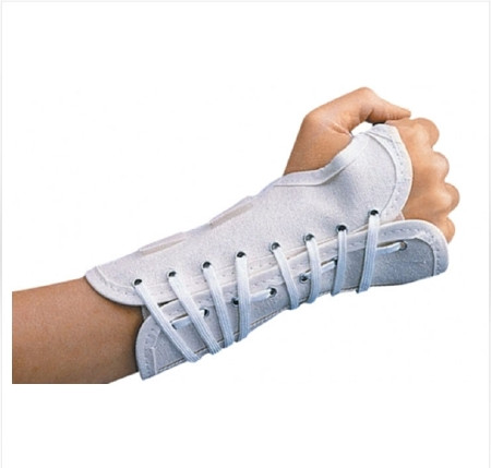 Djo Djorthopedics - Procare - 79-87357 - Cock - Up Wrist Brace Aluminum / Canvas Left Hand White Large