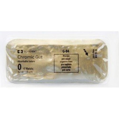 Covidien - G-82 - Absorbable Suture Without Needle Chromic Gut Size 3 - 0