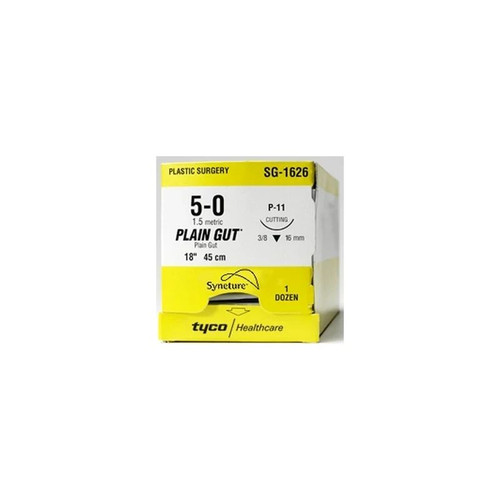 Covidien - G-82 - Absorbable Suture Without Needle Chromic Gut Size 3 - 0