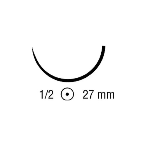 Covidien - Medtronic - Cg-884 - Absorbable Suture With Needle Chromic Gut Gs - 22 1/2 Circle Taper Point Size 0