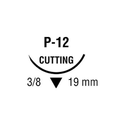 Covidien - Monosof~Dermalon - Sn-5666 - Nonabsorbable Suture With Needle Nylon P - 12 3/8 Circle Precision Reverse Cutting Size 5 - 0 Monofilament