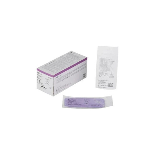 Covidien - Polysorb - Cl-354-Mg - Absorbable Suture With Needle Polyester Hos - 10 1/2 Circle Reverse Cutting Size 2 - 0 Braided