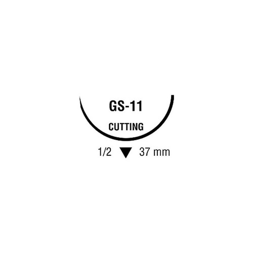 Covidien - Polysorb - Cl-916 - Absorbable Suture With Needle Polyester Gs - 11 1/2 Circle Reverse Cutting Size 2 - 0 Braided