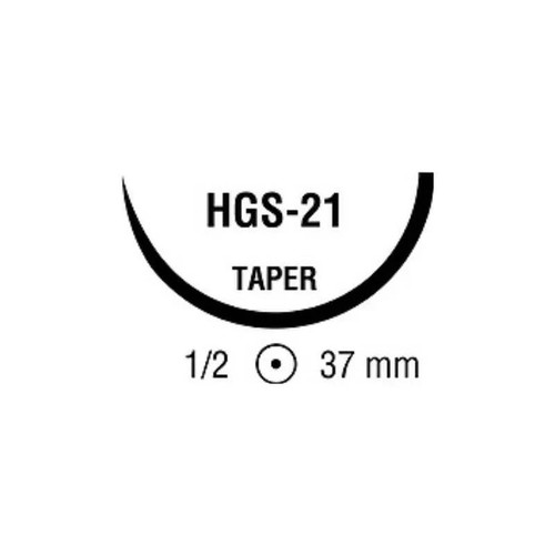 Covidien - Polysorb - Cl-931 - Absorbable Suture With Needle Polyester Hgs - 21 1/2 Circle Taper Point Size 0 Braided