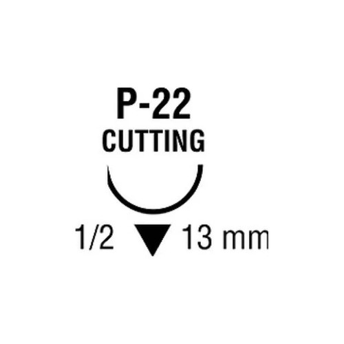 Covidien - Polysorb - Sl-1615 - Absorbable Suture With Needle Polyester P - 22 1/2 Circle Reverse Cutting Size 4 - 0 Braided