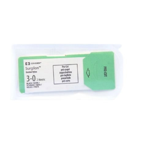 Covidien - Surgilon - 88861919-31 - Nonabsorbable Suture Without Needle Nylon Braided Size 4 - 0