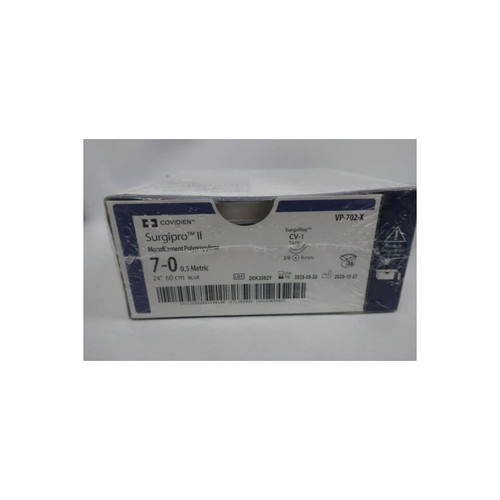 Covidien - Surgipro Ii - Vp-771-X - Nonabsorbable Suture With Needle Polypropylene Cv - 25 1/2 Circle Taper Point Size 4 - 0 Monofilament