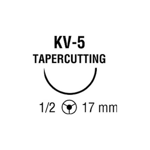 Covidien - Surgipro Ii - Vp-934-X - Nonabsorbable Suture With Needle Polypropylene Kv - 5 1/2 Circle Taper Cutting Size 0 Monofilament