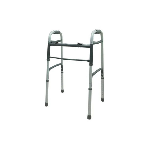 Dalton Medical - Walkers - A-Wa6106W300-4 - Two - Button Folding Walker With Wheels