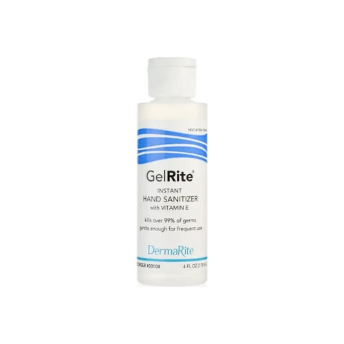 Dermarite - Gelrite - 00104 - Hand Sanitizer 4 Oz Ethyl Alcohol Gel Bottle