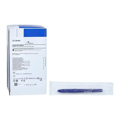 Deroyal - 26-003 - Skin Marker Gentian Violet Standard Tip Ruler Sterile
