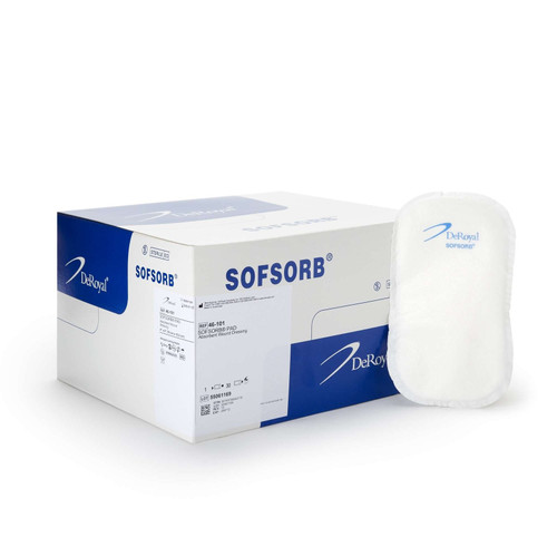 Deroyal - 46-102 - Sofsorb Absorbent Dressing Sterile 6in X 9in (15.2cm X 22.8cm) 