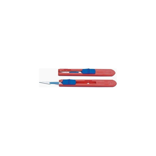 Deroyal - D4511 - Safety Scalpel No 11 Stainless Steel / Plastic Classic Grip Handle Sterile Disposable