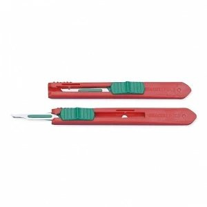 Deroyal - D4515 - Safety Scalpel No 15 Stainless Steel / Plastic Classic Grip Handle Sterile Disposable