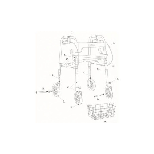 Drive Devilbiss Healthcare - 10243Rw - Medical Rear Wheel For 10243