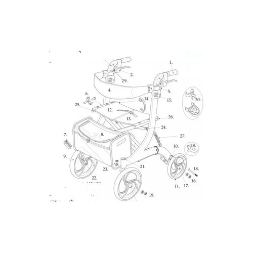 Drive Devilbiss Healthcare - 10252-14 - Medical Backrest Assembly, 10252